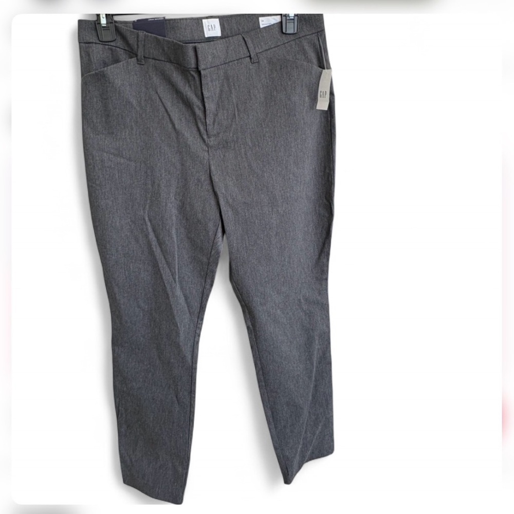 GAP Women's Charcoal Gray Slim Dress Trousers